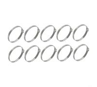 Jotekonoby Kit de colliers de serrage en acier inoxydable pour axe CV, 10 pinces à sertir pour arbre de transmission, 0,7 cm de large, compatible avec SRT et autres véhicules