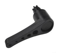 Jotekonoby Kit de contrôle de gouvernail pour canoë et bateau - Pièces de mécanisme de direction à base carrée - Assemblage de gouvernail avec composants en plastique ABS noir - Poignée de rechange