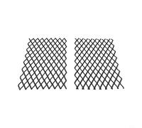 Jotekonoby Kit de déflecteur de cheminée - Lot de 2 grilles en métal, 19,1 x 30 cm, finition noire, conçu pour le confinement de la braise et une meilleure répartition de la chaleur