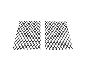 Jotekonoby Kit de déflecteur de cheminée - Lot de 2 grilles en métal, 19,1 x 30 cm, finition noire, conçu pour le confinement de la braise et une meilleure répartition de la chaleur