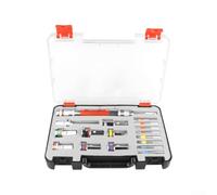 Jotekonoby Kit de douilles multifonction pour installation à domicile, kit d'outils de clé en alliage d'acier avec vis d'expansion et manchons, ensemble d'accessoires de foret pour mur