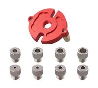 Jotekonoby Kit de gabarit à bois de 3 à 10 mm, gabarit de trou vertical pour le travail du bois, guide de perçage auto-centrant pour trous de poche, outil de localisation de forets à bois en alliage