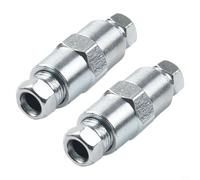 Jotekonoby Kit de raccord de tuyau de frein avec connecteurs femelles 2 voies et 4 écrous mâles M10 pour conduite de frein inversée de 3/16"