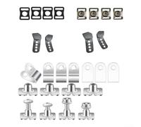 Jotekonoby Kit de réparation de casque de hockey, 53 pièces de matériel de rechange avec clips en J, boucles et vis pour hockey sur glace, football, baseball