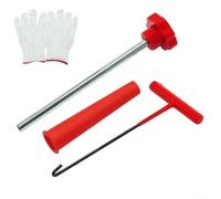 Jotekonoby Kit de réparation rapide de valve de pneu pour voiture, camion, ATV - Kit de remplacement de noyau de valve avec outils en acier massif et poignée en nylon industriel