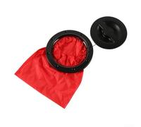 Jotekonoby Kit de trappe de pont de 15,2 cm avec housse circulaire noire avec sac de rangement ABS étanche, accessoire pour planche de surf pour kayak, pagaie, bateau de pêche