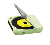 Jotekonoby Lecteur CD portable avec compatibilité, écran LCD et batterie 2000 mAh pour le voyage - Lecture de CD/CD-RW/MP3, compact avec fonction répétition, noir (blanc)