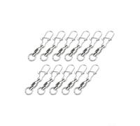 Jotekonoby Lot de 10 connecteurs pivotants de pêche - Pivot à roulement en acier inoxydable pour une rotation à haute vitesse, broche renforcée, compatible avec les leurres et la pêche en bateau (2