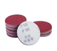 Jotekonoby Lot de 10 feuilles de papier abrasif sec de 2,5 cm, grain 80-3000, en oxyde d'aluminium, pour bois, verre, avec patin de ponçage