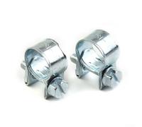 Jotekonoby Lot de 10 mini colliers de serrage - Écrou et boulon de tuyau pour tuyau de carburant de petit diamètre pour tuyaux d'essence, diesel, air basse pression - 9 mm de largeur en carbone (11-13