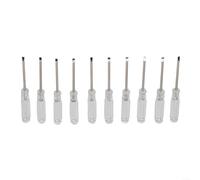 Jotekonoby Lot de 10 mini tournevis de 9,5 cm, petit outil à main avec tête fendue et cruciforme pour réparer des jouets et des petits articles (tournevis fendu)