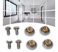 Jotekonoby Lot de 10 pinces d'extrémité de panneau solaire en aluminium, accessoires de montage photovoltaïque, pour cadres de 30 mm, 32 mm, 35 mm, 40 mm, argenté (20 mm)