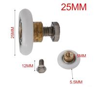 Jotekonoby Lot de 10 pinces d'extrémité de panneau solaire en aluminium, accessoires de montage photovoltaïque, pour cadres de 30 mm, 32 mm, 35 mm, 40 mm, argenté (25 mm)