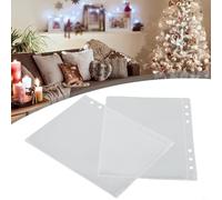 Jotekonoby Lot de 10 recharges de classeur A5 - Pochettes en polypropylène pour pochettes d'albums photo, 2 pochettes et 4 pochettes pour albums A5, protège-documents A5 et cartes photo (format A5-2)