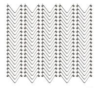 Jotekonoby Lot de 100 clips à ressort d'extérieur de 6 mm pour tente de pagaie, tube de verrouillage, goupille poussoir en acier pour ressort de fixation pour camping Hi