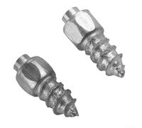 Jotekonoby Lot de 100 crampons à neige à visser de 9 mm pour voiture, camion, VTT, moto et vélo - Clous de glace en acier pour piste de course tout-terrain d'hiver