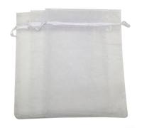 Jotekonoby Lot de 100 sacs de protection pour fruits, filets à fruits, 15 x 10 cm, filet à fruits avec cordon de serrage, sac de protection pour plantes et légumes (blanc)