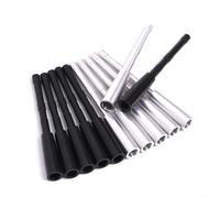 Jotekonoby Lot de 12 connecteurs d'insertion de flèche pour ID4,2 mm, mélange argenté/noir, 7,1 x 7,9 mm, 6 x 7,5 mm, pour une utilisation en extérieur (6 x 7,5 mm, argenté)