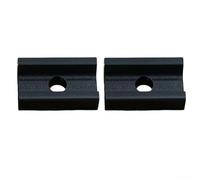 Jotekonoby Lot de 2 colliers de serrage pliables en forme de C pour fixations légères en résine, ajustement sécurisé de 40,5 mm, compatible avec les vélos pliants, noir