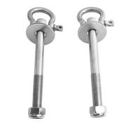 Jotekonoby Lot de 2 crochets robustes en acier pour support de bande de résistance, crochet réglable pour équipement de gym pour supports de squat et pour Smith