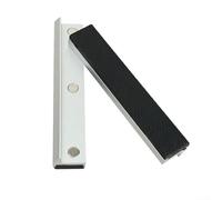 Jotekonoby Lot de 2 mâchoires magnétiques souples en caoutchouc pour étau en métal, machines-outils avec motif antidérapant en diamant, pour bois, métal et plastique (15,2 cm)