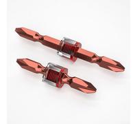 Jotekonoby Lot de 2 outils de démagnétiseur magnétique pour embouts de tournevis, forets - Fixation magnétique puissante - Facile à utiliser - Pas d'électricité nécessaire - Rouge