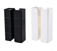 Jotekonoby Lot de 2 paniers de rangement muraux magnétiques pour cuisine, réfrigérateur, organiseur latéral, récipient multifonction pour l'organisation de la maison (noir)