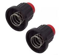 Jotekonoby Lot de 2 pièces de rechange pour chauffage de terrasse extérieur, interrupteur d'allumage à impulsion avec capuchon rouge et ressort pour équipement de chauffage au gaz, lot de 2 (A)