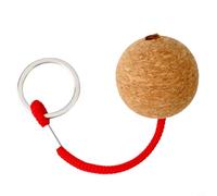 Jotekonoby Lot de 2 porte-clés en forme de bateau à balles pour kayak, canoë, en liège flottant, imperméable, corde solide flottante de 35 mm pour EVA avec couleurs vives (rouge)