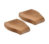 Jotekonoby Lot de 2 porte-cuillères pour comptoir - Repose-cuillère en bois et support de louche, organisateur d'ustensiles de cuisine, plateau à cuillères en bois naturel résistant à la chaleur