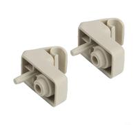 Jotekonoby Lot de 2 supports de pare-soleil 735411088 - En ABS - Beige - Pour Fiat Grande Punto - Installation facile