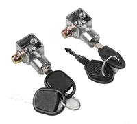 Jotekonoby Lot de 2 verrous de selle de vélo avec clés, coque antivol plaquée zinc et noyau en aluminium, compatible avec les composants de vélo électrique (type A)