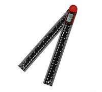 Jotekonoby Lot de 200 rapporteurs d'angle numériques 7 en 200 mm avec écran LCD pour mesure de 0 à 360 degrés, construction en fibre de verre et nylon
