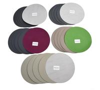 Jotekonoby Lot de 25 disques de ponçage humides et secs - Grain 1000/1500/3000/5000 - Pour tampon de polissage auto-agrippant de 5,2 cm, 3, 4, 5, 15,2 cm, papier abrasif pour voiture, bois, métal