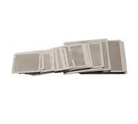 Jotekonoby Lot de 27 pochoirs de reballage pour reprise, pochoirs de pâte à souder en acier pour réparation IC, modèles de reballage de précision résistants à la chaleur pour soudure