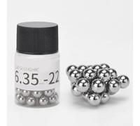 Jotekonoby Lot de 30 billes de roulement de moyeu de 6,35 mm pour roues de vélo de montagne et de vélo de route, acier chromé Gcr15 carburé et trempé de qualité G10, 22/P (3,175 mm)