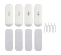 Jotekonoby Lot de 4 capteurs de température et d'humidité sans fil, pour thermomètre hygromètre Zigbee pour surveillance intérieure, alertes d'applications, exportation de données, alimentation par
