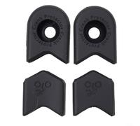 Jotekonoby Lot de 4 capuchons de protection en silicone pour pédalier de vélo de montagne Noir
