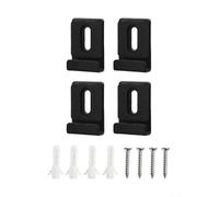 Jotekonoby Lot de 4 clips de montage pour miroir sans cadre en acier inoxydable pour miroir de salle de bain - Kit de fixation sans cadre pour verre mural