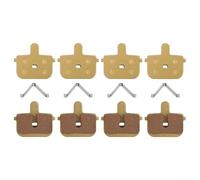 Jotekonoby Lot de 4 paires de plaquettes de frein semi-métalliques pour scooter électrique Kugoo B, compatibles avec Tongli Plus Forever et Gbooster (métal total)