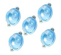 Jotekonoby Lot de 5 flotteurs ronds à bulles avec injection d'eau, flotteur de pêche en bateau de 25 mm pour la pêche, bleu, compatible avec connecteur à anneau en forme de 8