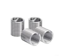 Jotekonoby Lot de 50 bagues de filetage M6 en acier inoxydable pour réparation de filetage M6 x 1 outil d'insertion métallique anti-vibration 2D pour CNC et fabrication