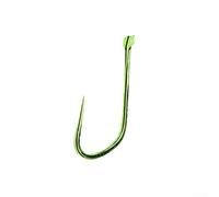 Jotekonoby Lot de 50 hameçons sans ardillon pour pêche à la carpe avec 610 hameçons à pointe en acier, tailles d'herbe à large écart, compatible vert solide (numéro 9)