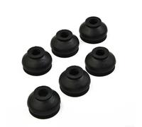 Jotekonoby Lot de 6 bottes anti-poussière en caoutchouc pour joints à rotule et embouts de biellette de direction - Housse anti-poussière - Guêtres de coffre - Installation facile - Protection de