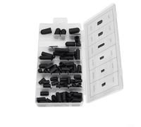 Jotekonoby Lot de 80 bouchons de coffre en caoutchouc pour tuyau de carburateur - Tailles de 5/32" à 3/8" pour collecteurs de moteur et couvercles de tubes à vide
