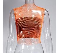 Jotekonoby Manches courtes strass pour haut Coupe droite Printemps Automne | Design strass noir, manches courtes, longueur normale, élasticité modérée, tissu en polyester