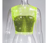 Jotekonoby Manches courtes strass pour haut Coupe droite Printemps Automne | Design strass noir, manches courtes, longueur normale, élasticité modérée, tissu en polyester