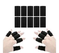 Jotekonoby Manchon de doigt réglable pour pêcheurs, outil de fixation de ligne de pêche élastique doux, protège-doigts respirant pour enlever l'hameçon et attacher la ligne, 30 g (noir)