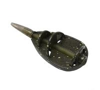 Jotekonoby Mangeoire de pêche à la carpe en ligne pour pêche à la ligne 25 sur zinc avec méthode de disposition en alliage 35/45 g simplifiée compatible avec plat (35 g)