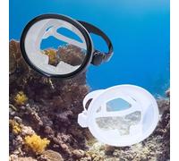 Jotekonoby Masque de plongée ultra transparent pour adultes avec lentille en verre trempé grand angle, ajustement confortable en silicone, système de boucle réglable, compatible (blanc)